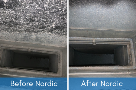 Duct Cleaning Before and After | Nordic Temperature Control